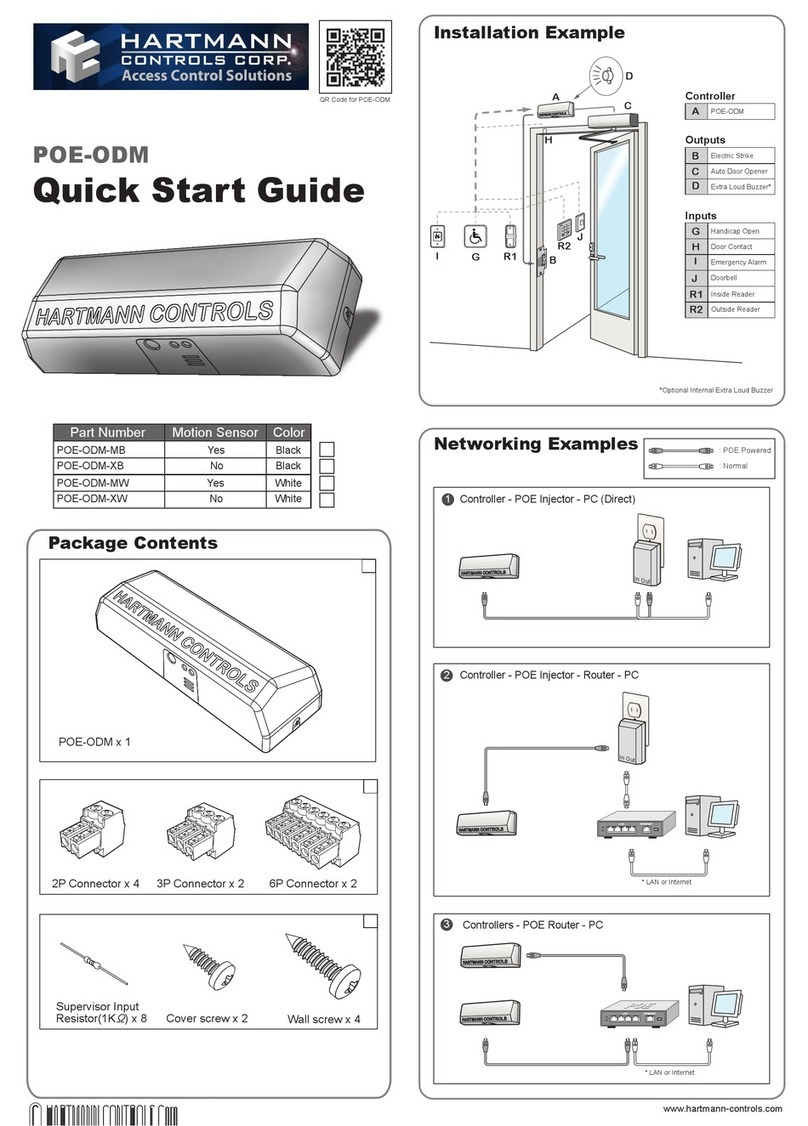Hartmann POE-ODM-MB quick start guide Hartmann POE-ODM-MB quick start guide