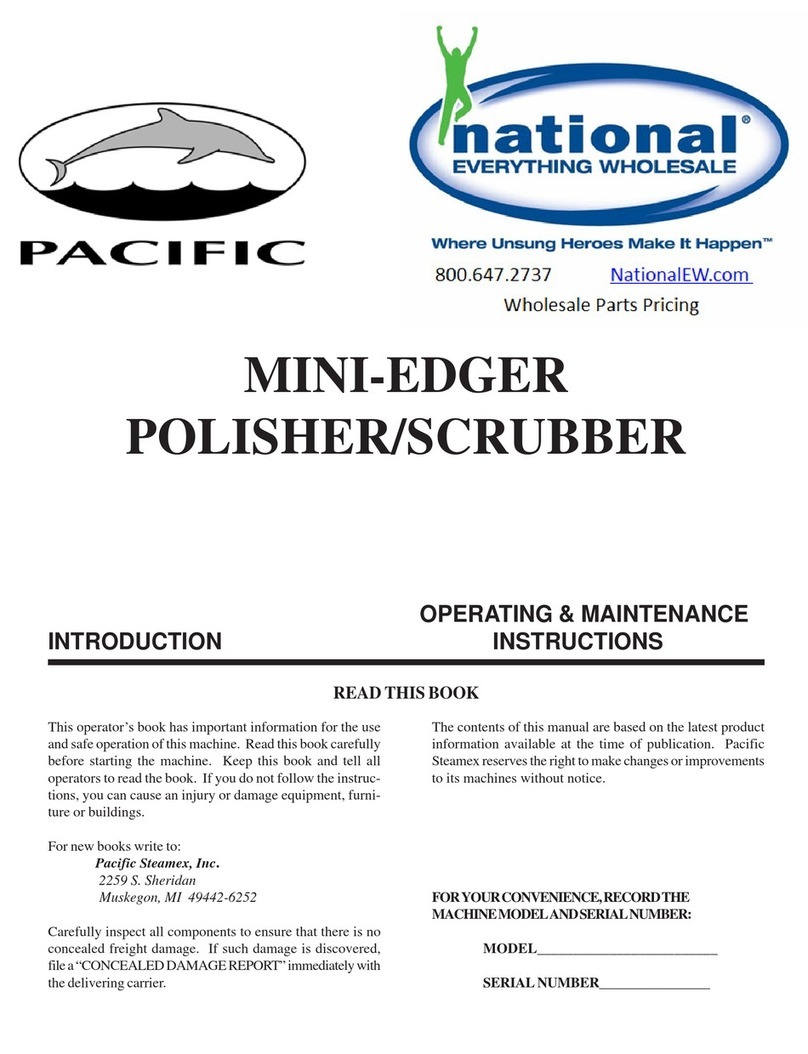 Pacific Steamex Mini-Edger Operating & maintenance instructions