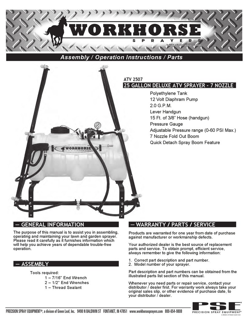 Workhorse ATV 2507 Assembly, operation and parts manual