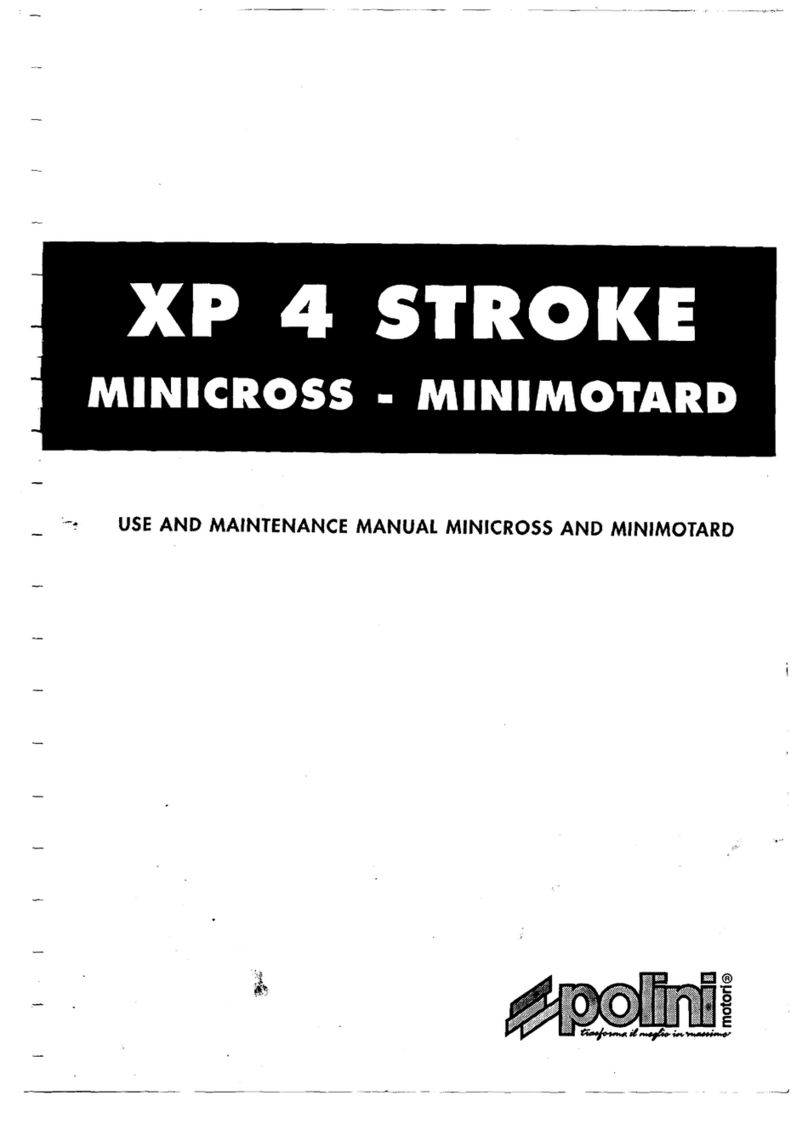 Polini Minicross XP 4 User manual
