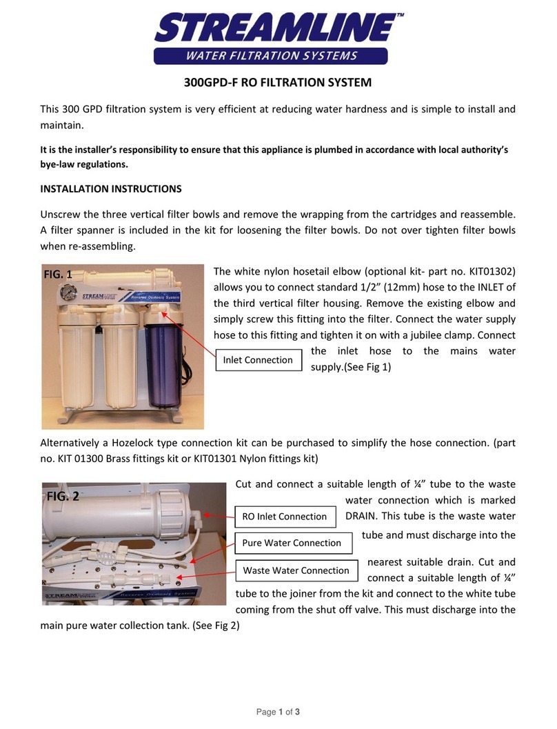 Streamline 300GPD-F installation instructions
