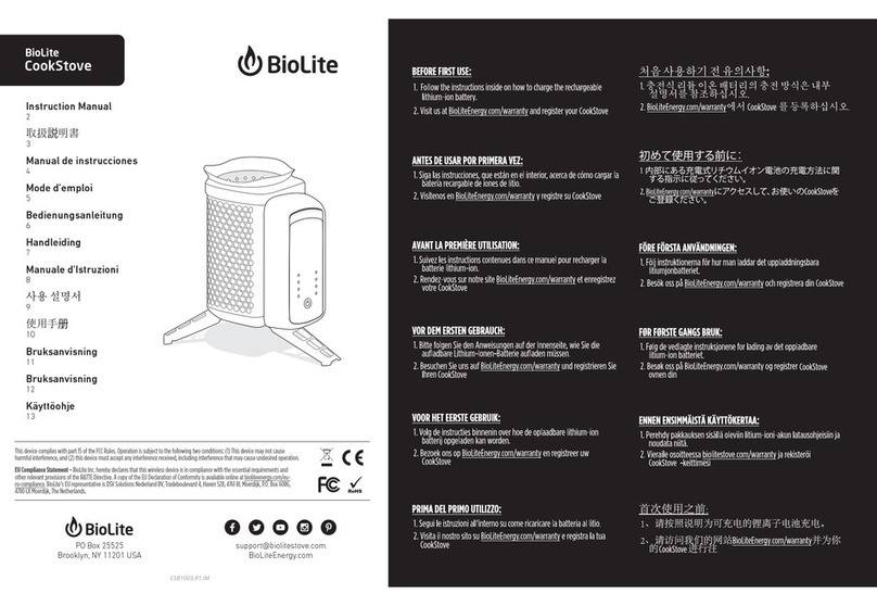 BioLite CookStove User manual
