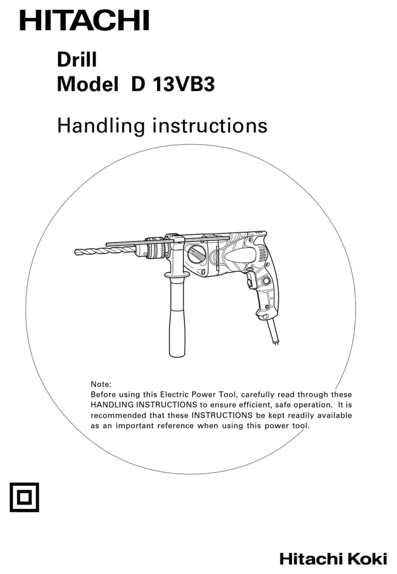 Hitachi D 13VB3 Handling instructions