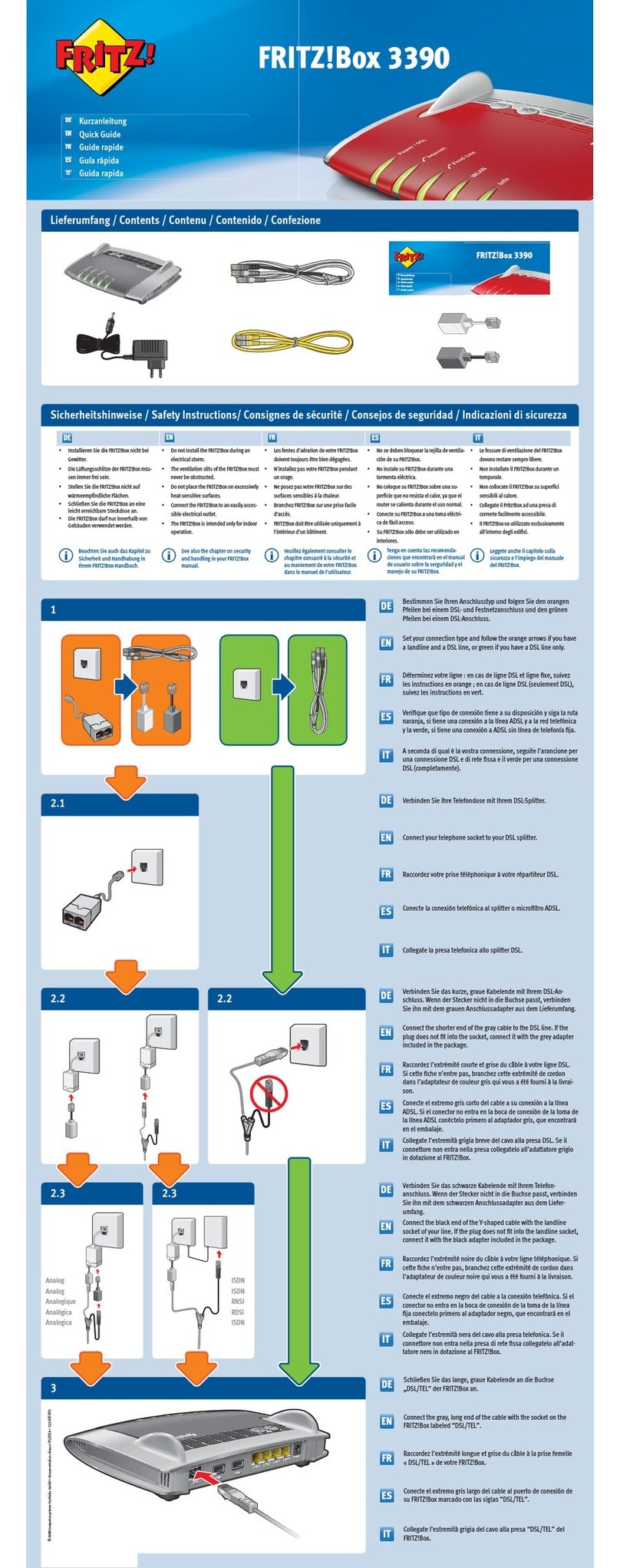 Fritz! 3390 User manual