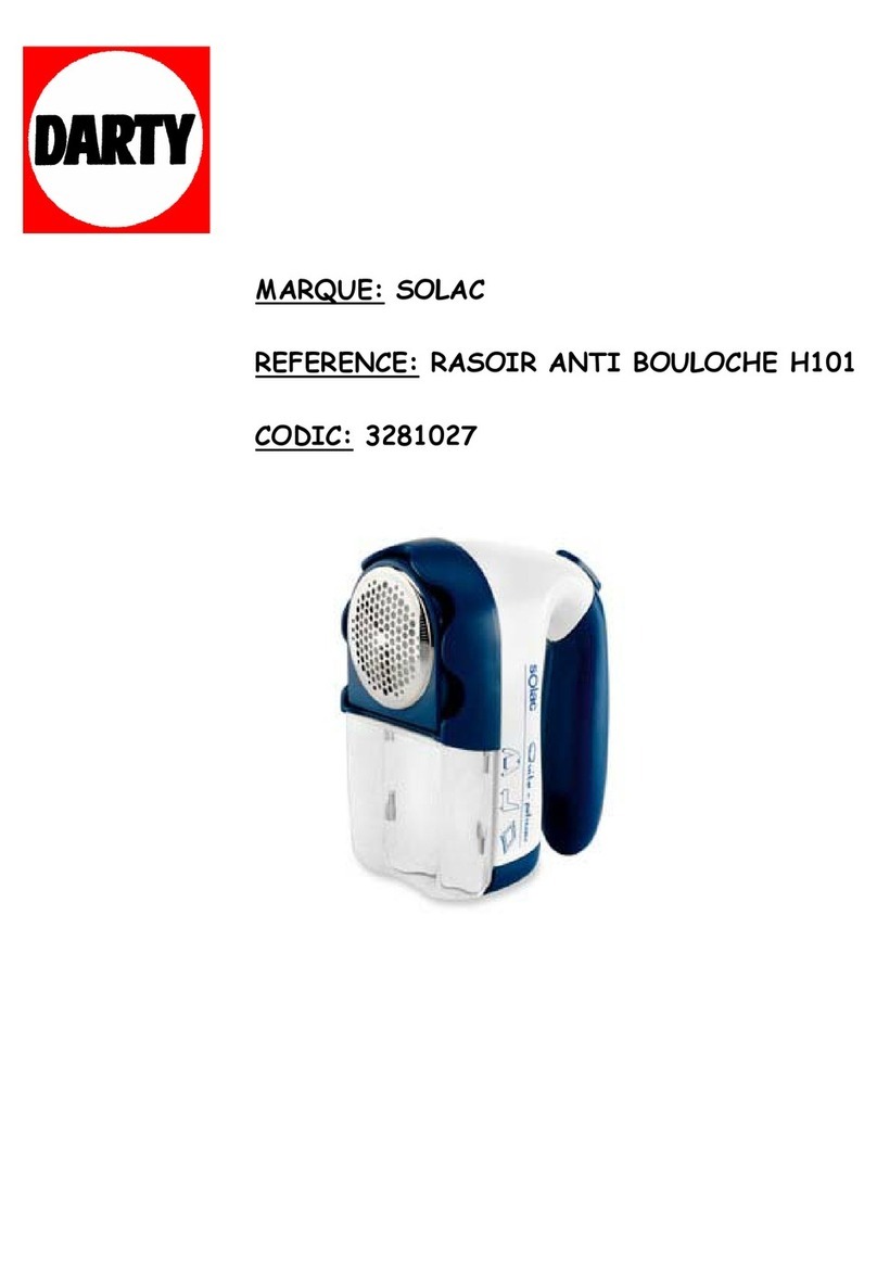 SOLAC H101 User manual