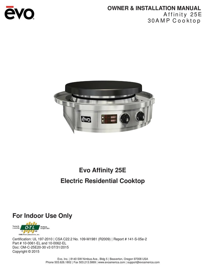Evo affinity 25E Quick start guide