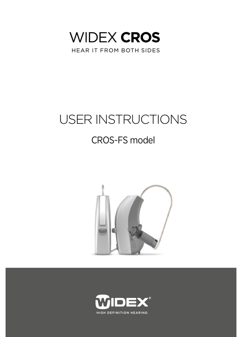 Widex CROS-FS User instructions