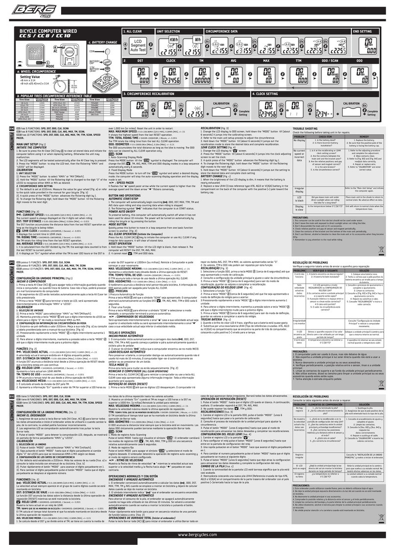 BERG CC 10 user manual