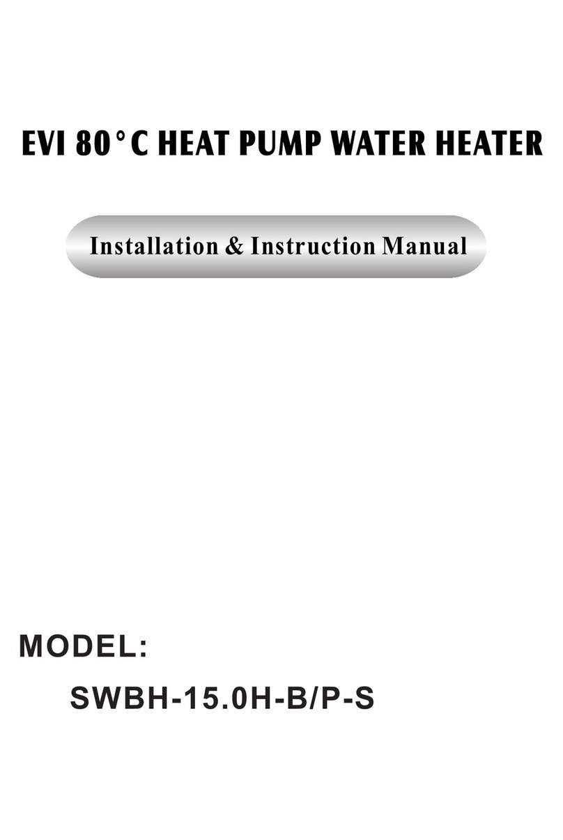 Evi SWBH-15.0H-B/P-S Installation instructions manual