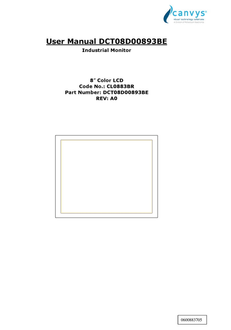 Canvys DCT08D00893BE user manual