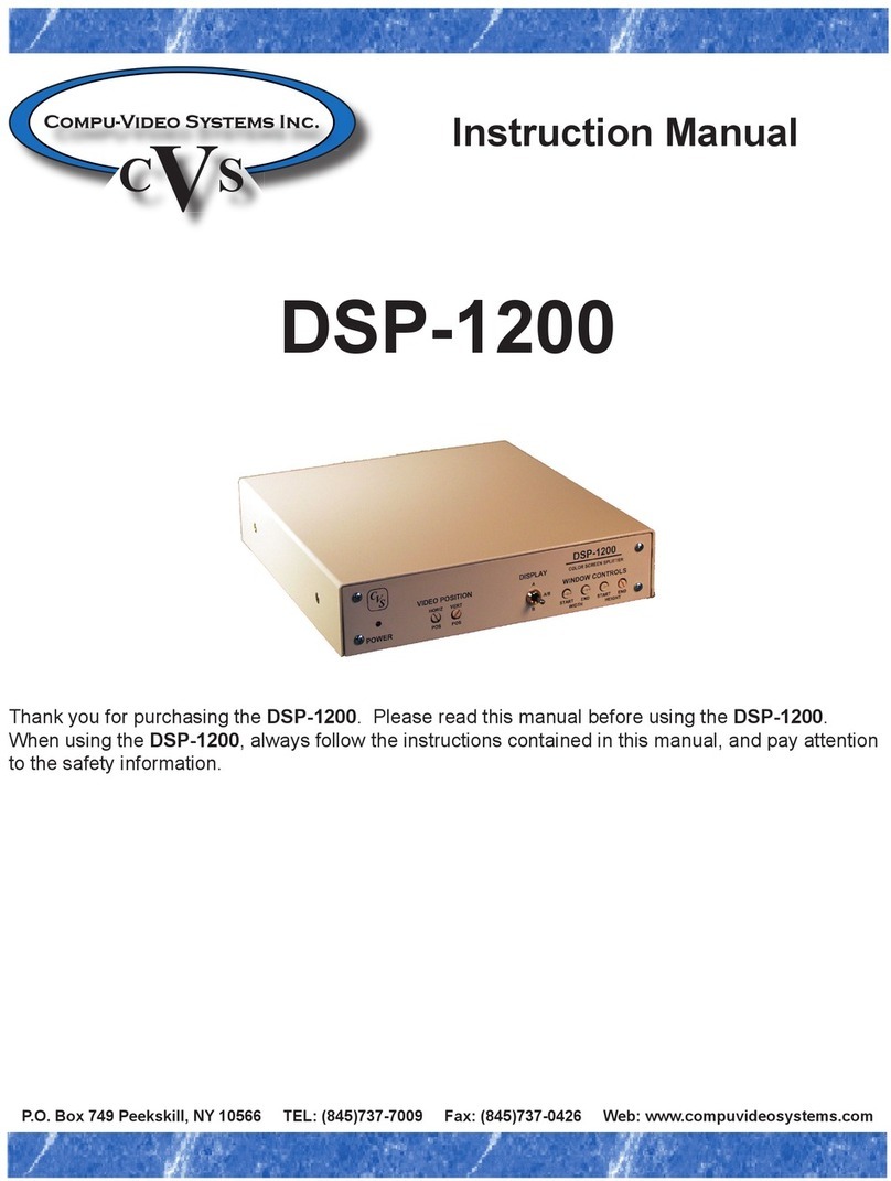 CVS DSP-1200 instruction manual