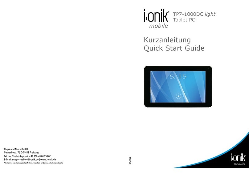 i-onik mobile TP7-1000DC light User manual