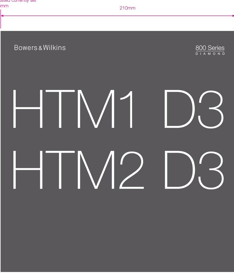 Bowers & Wilkins HTM1 D3 User manual
