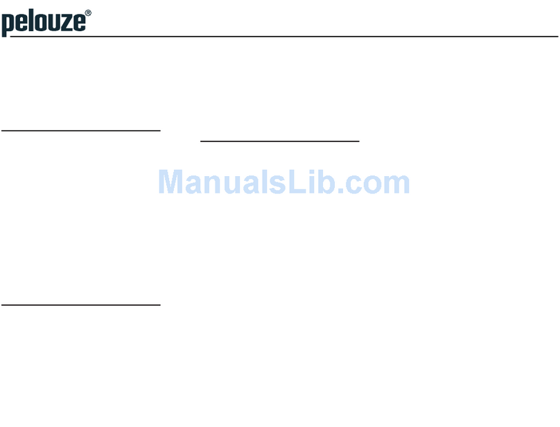 Pelouze FS6 operating instructions