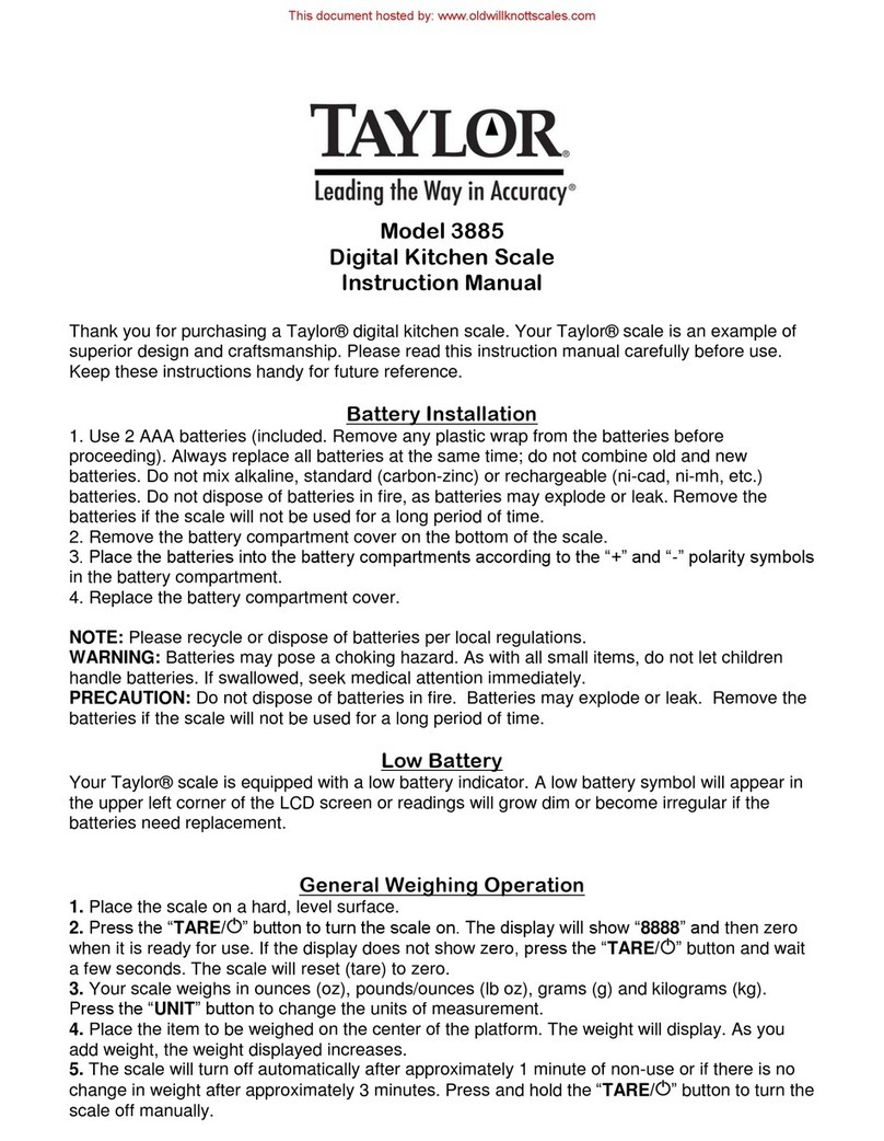 Taylor 3885 instruction manual