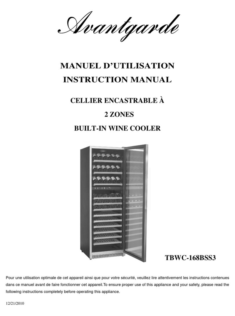 Avantgarde TBWC-168BSS3 User manual Avantgarde TBWC-168BSS3 User manual