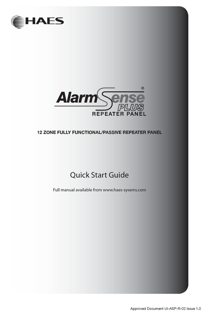 Haes Alarm Sense Plus quick start guide