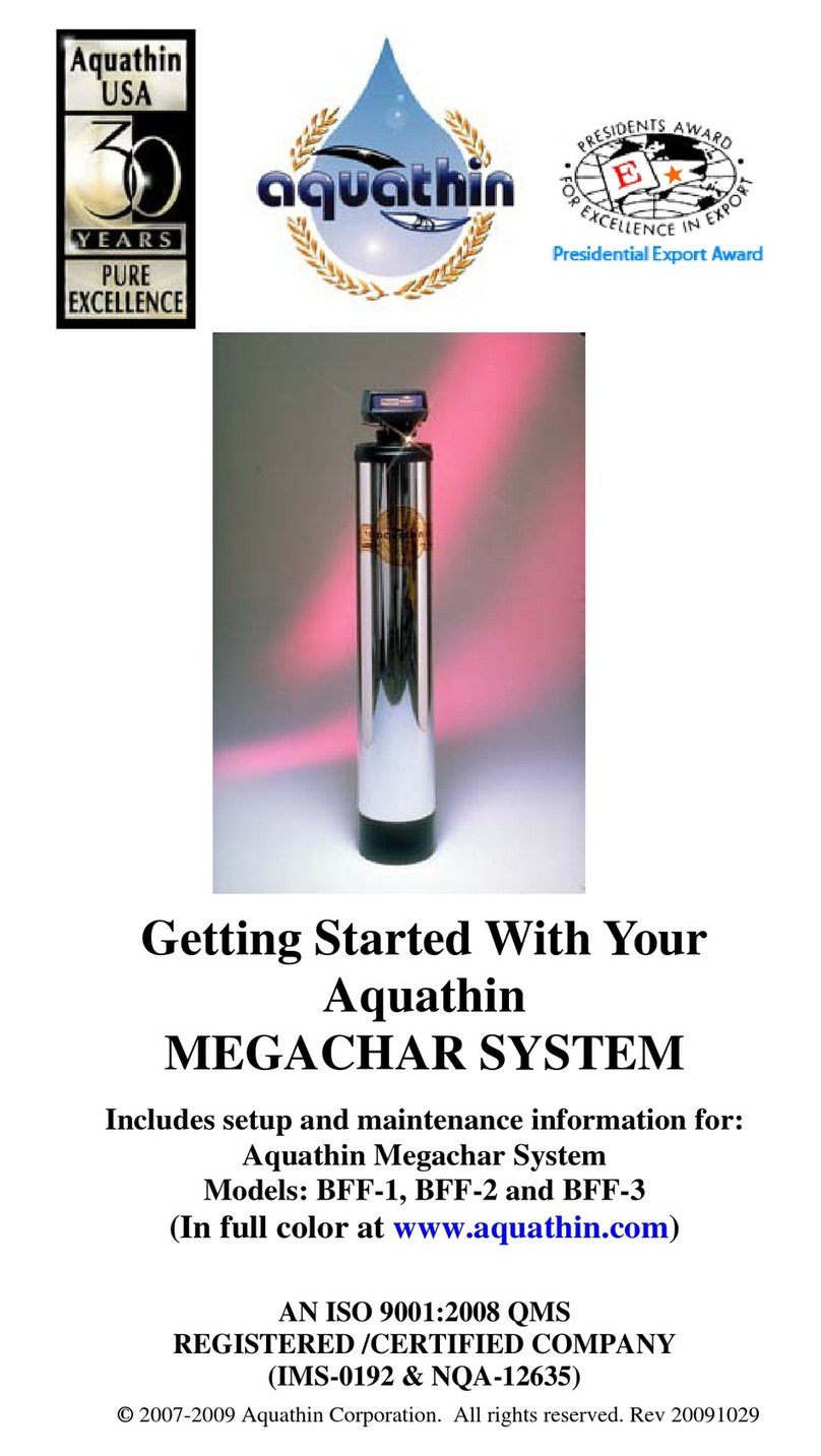 Aquathin MEGACHAR BFF-1 User manual