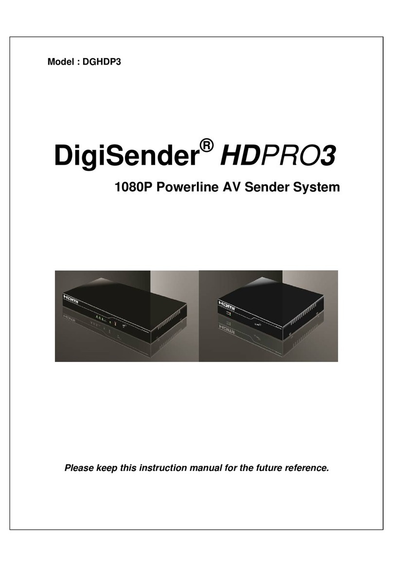 DigiSender HDPRO3 DGHDP3 instruction manual