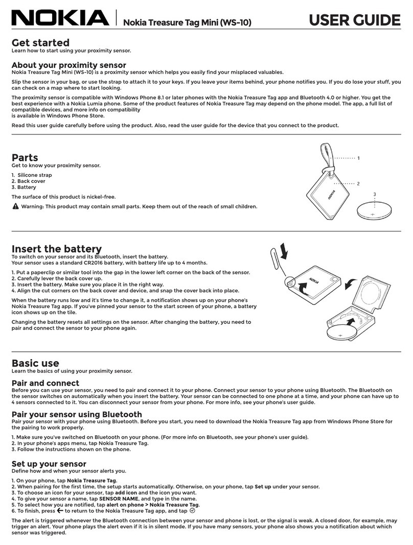 Nokia Treasure Tag Mini WS-10 user guide