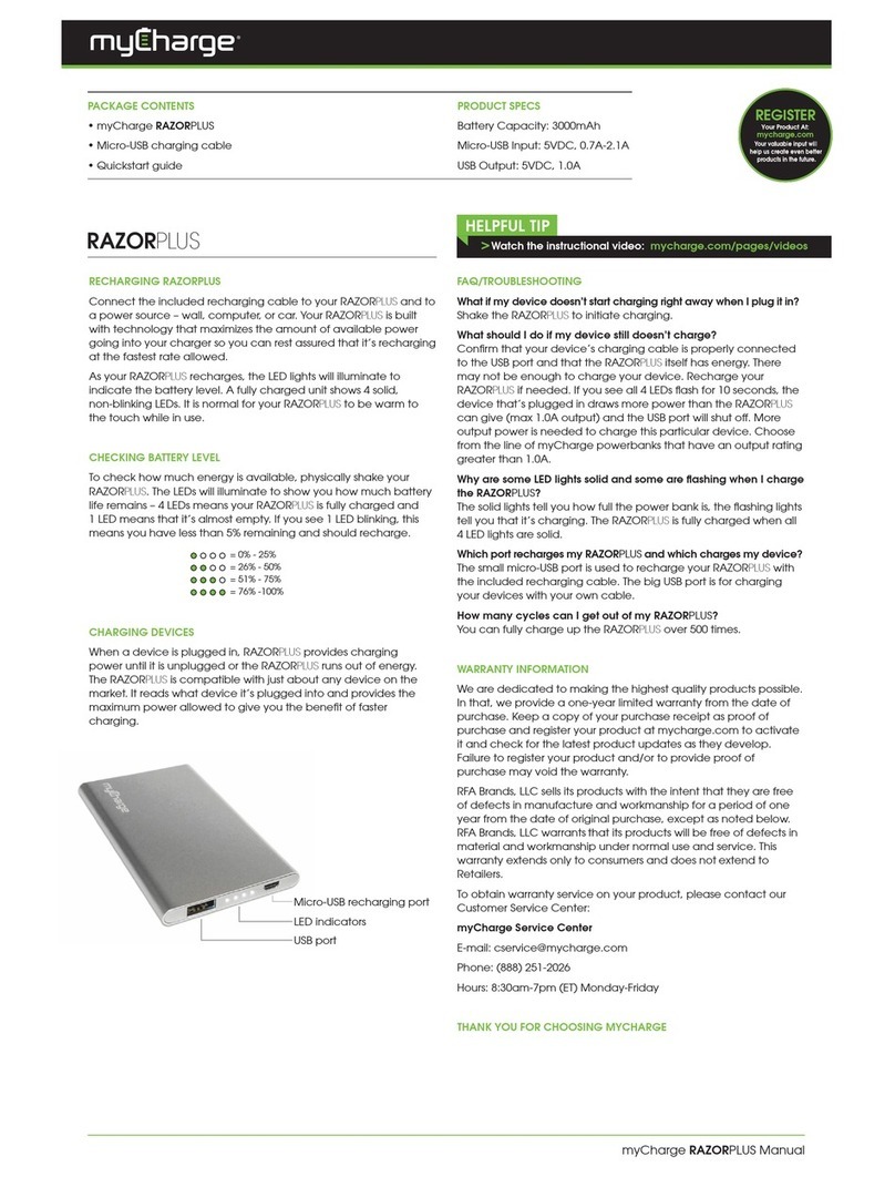MyCharge RAZORPLUS instructions
