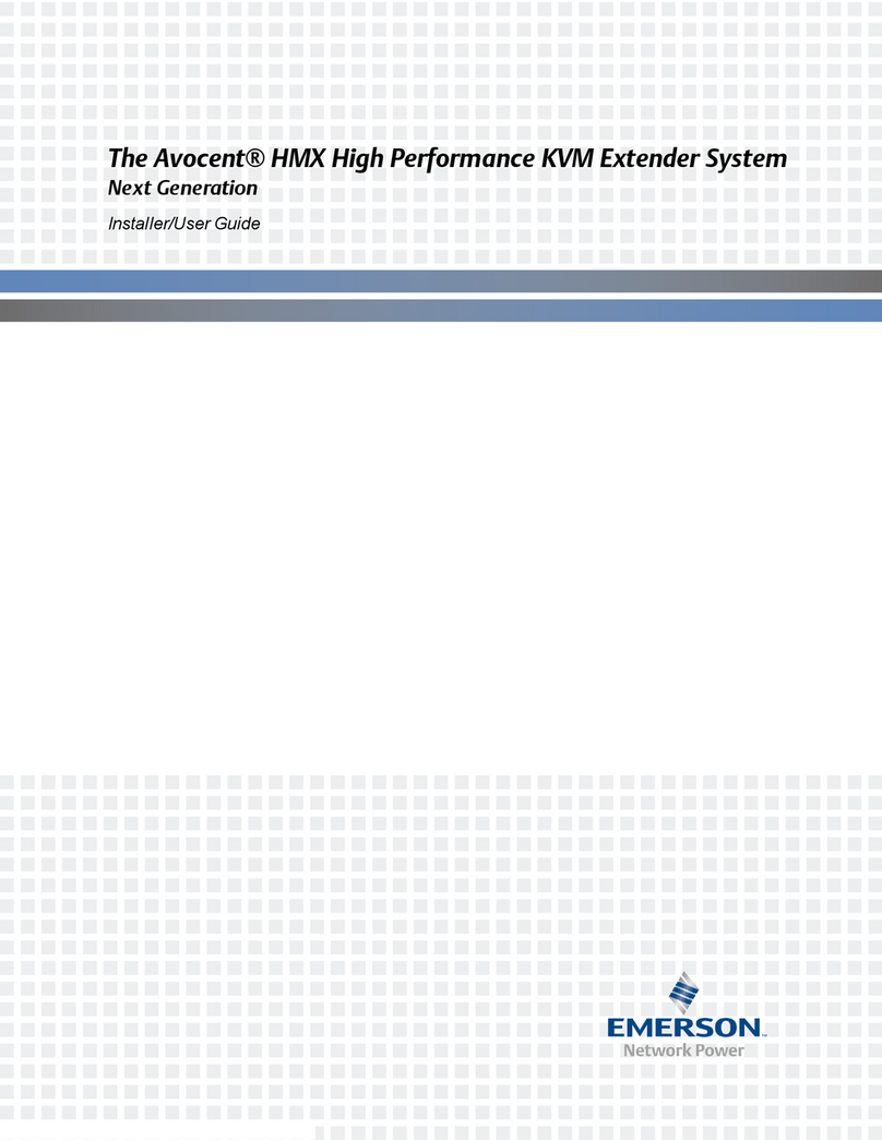 Emerson Avocent HMX Installation and maintenance instructions