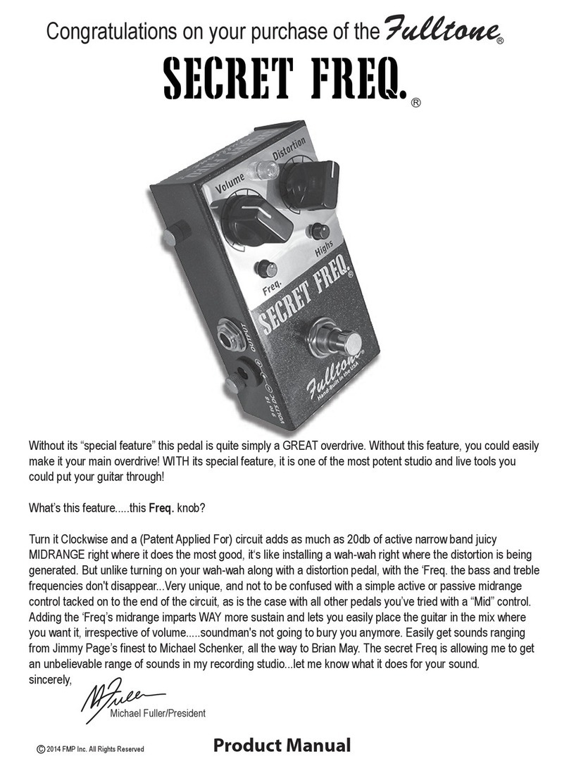 Fulltone Secret Freq product manual