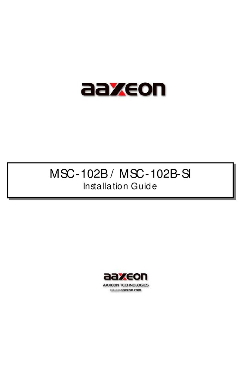 AAxeon MSC-102B installation guide