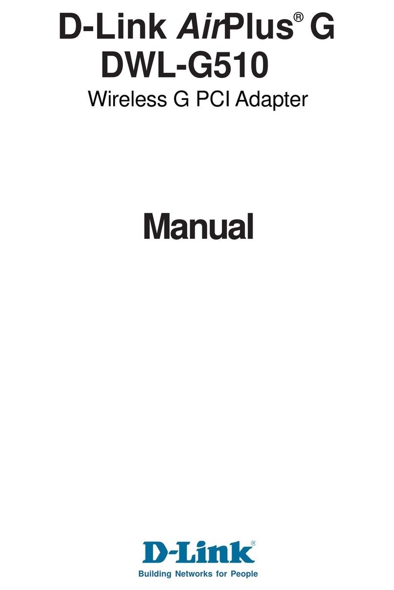 D-Link AirPlus G DWL-G510 User manual