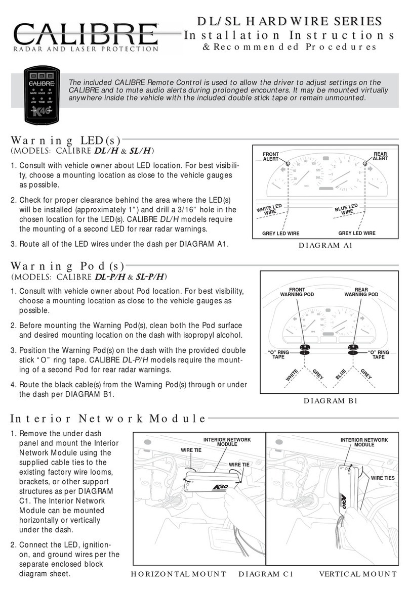 Calibre DL/H User manual