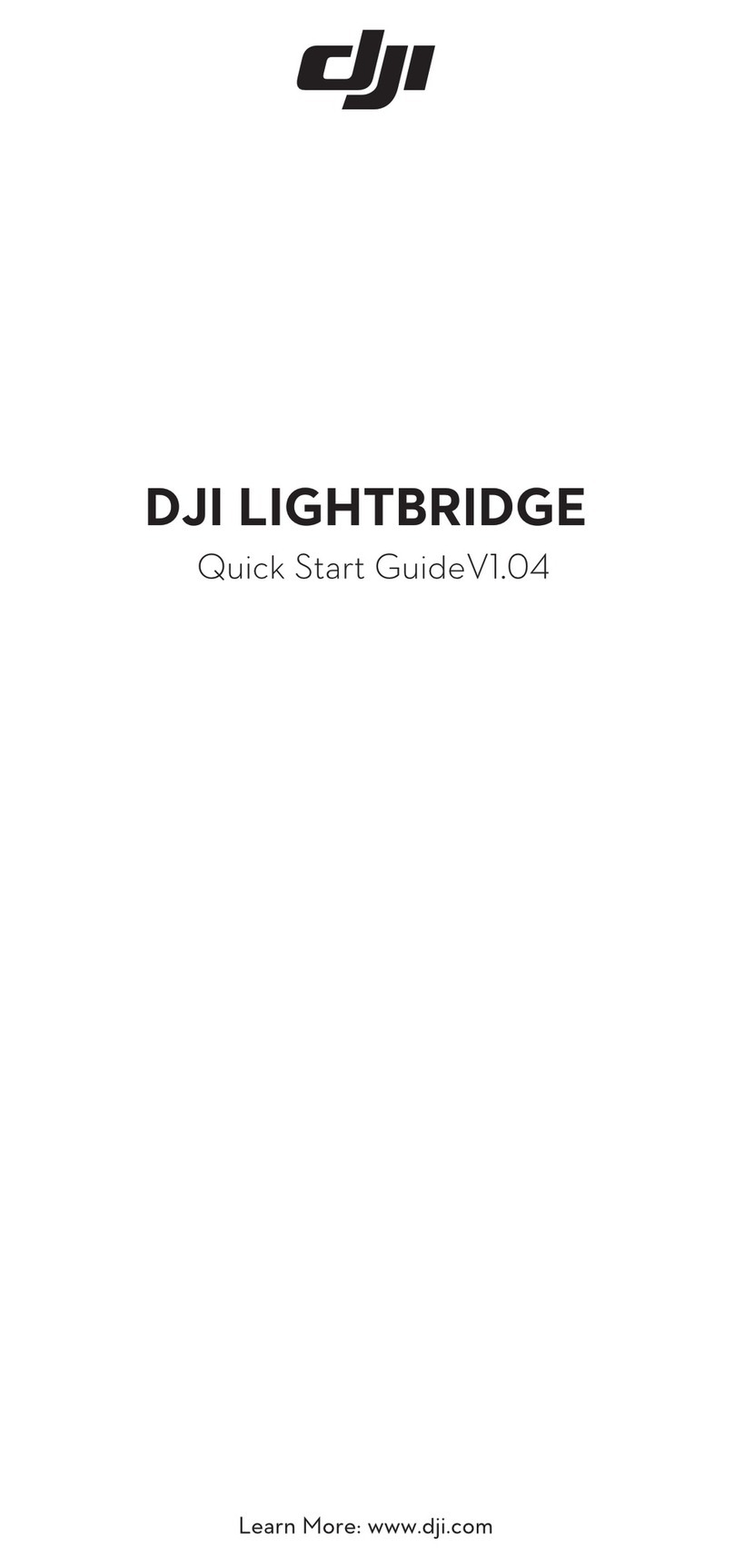 dji LIGHTBRIDGE User manual