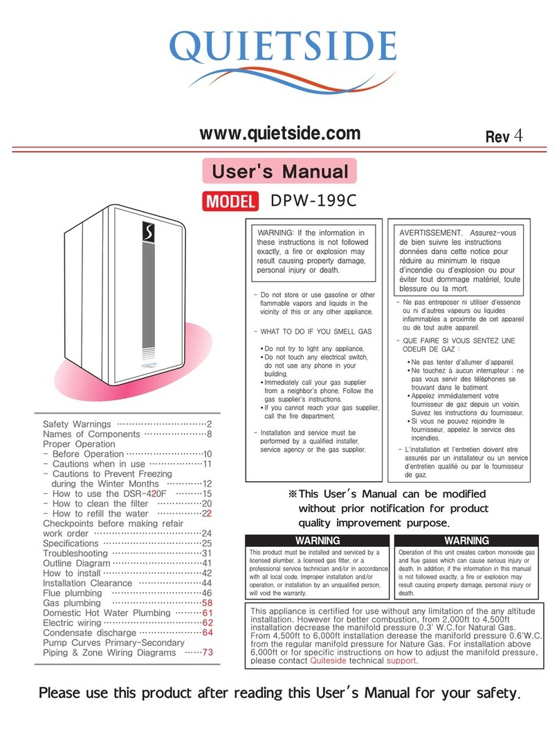 Quietside DPW-199C user manual