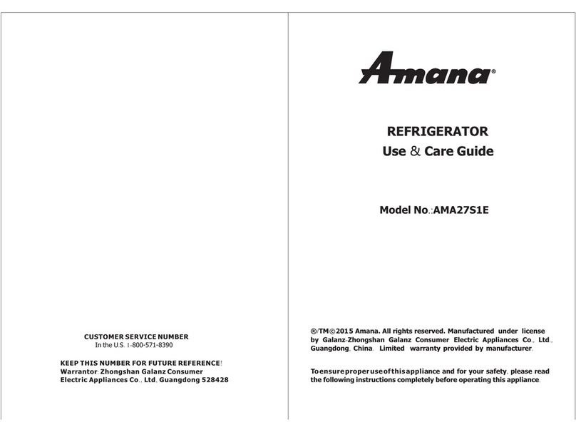 Amana AMA27S1E User manual