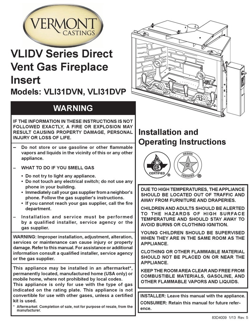 Vermont Castings VLI31DVNTSC User manual Vermont Castings VLI31DVNTSC User manual