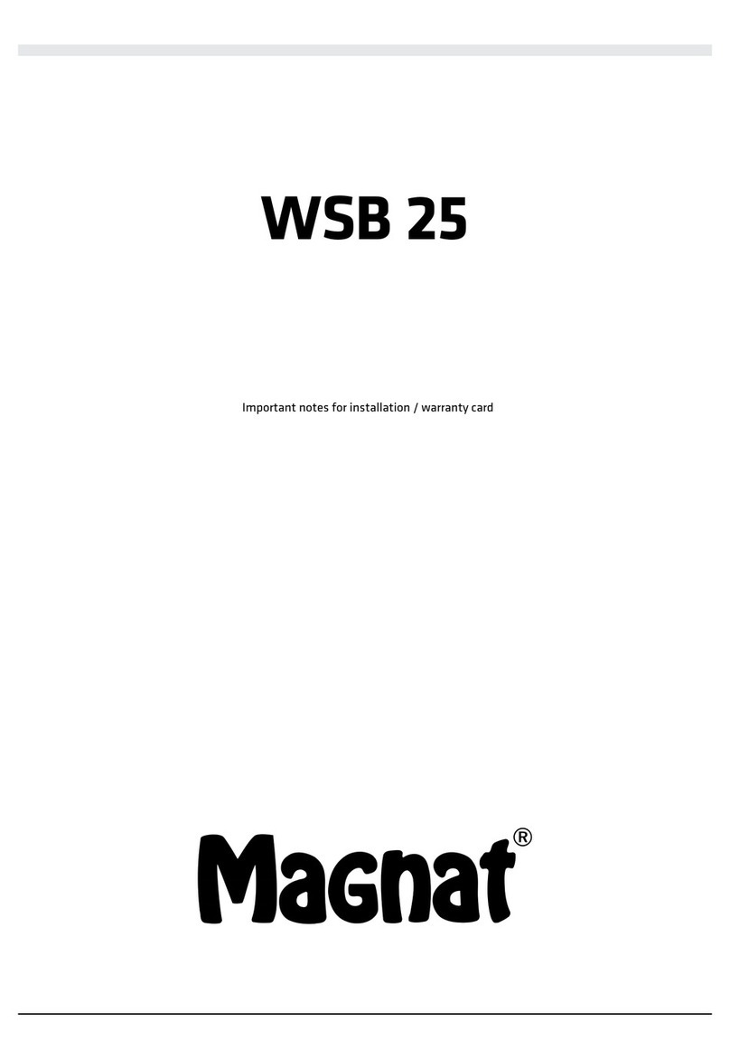Magnat Audio WSB 25 manual