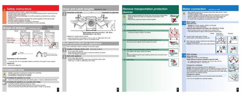 Samsung WAE28162GB installation instructions