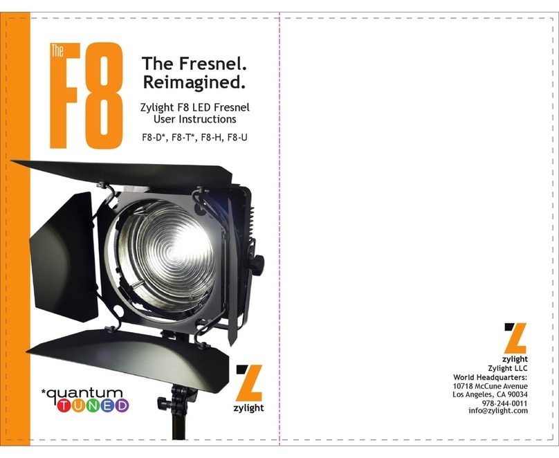 Zylight F8-D Series User instructions