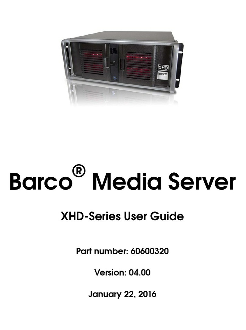 Barco XHD-404 User manual