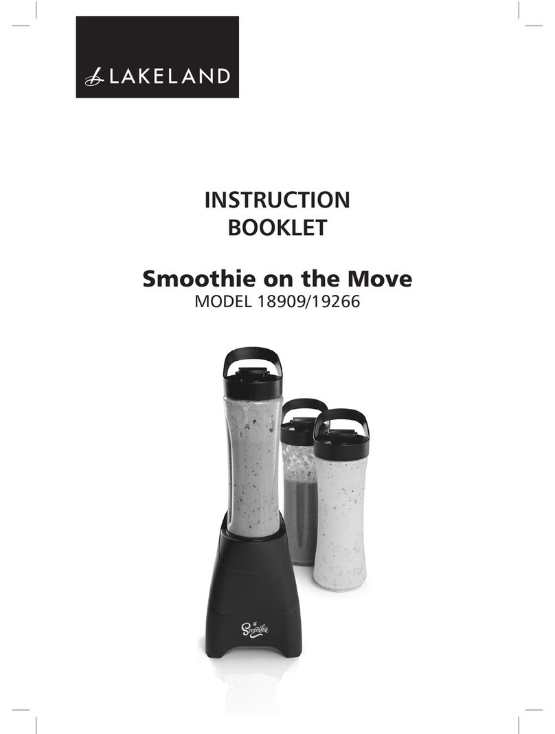 Lakeland Smoothie on the Move 18909 Instruction booklet