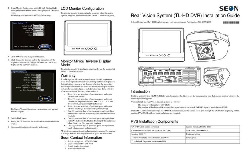 SEON RVM-TLHD installation guide