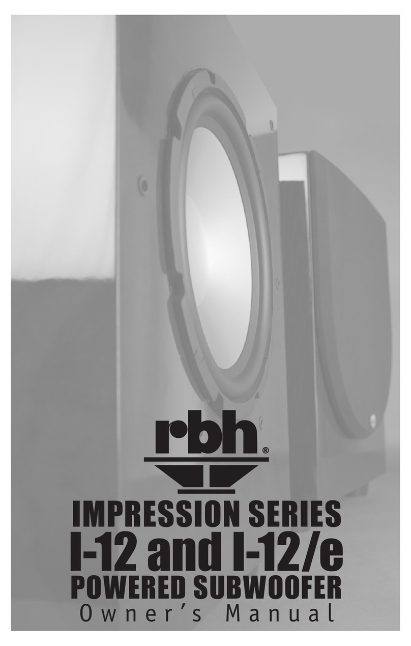 RBH Sound I-12 User manual