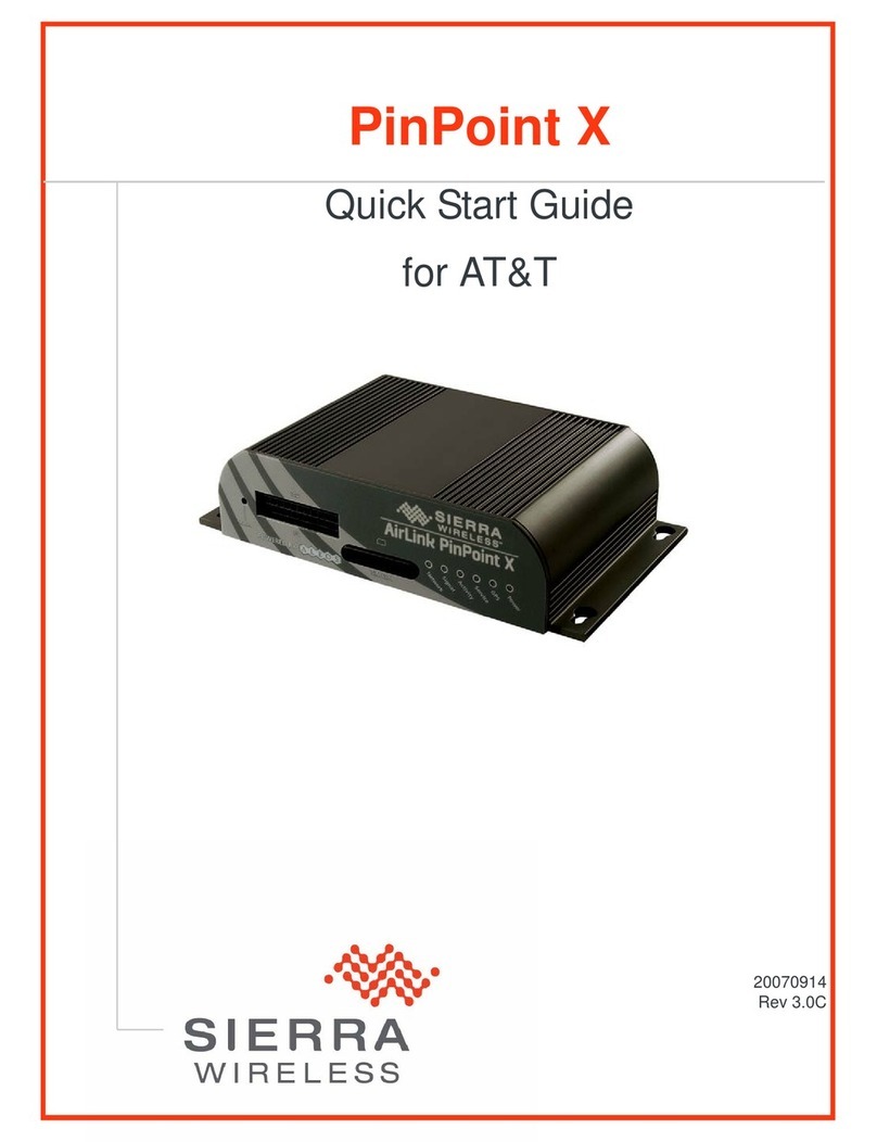 Sierra Wireless PinPoint X quick start guide
