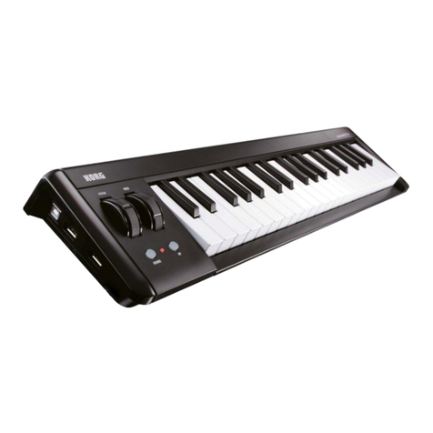 Korg microkey User manual