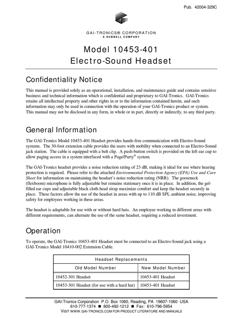GAI-Tronics 10453-401 instructions