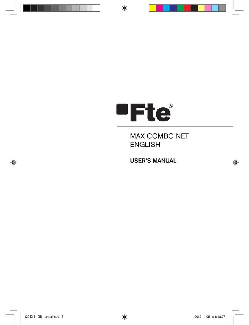 FTE MAX COMBO NET user manual