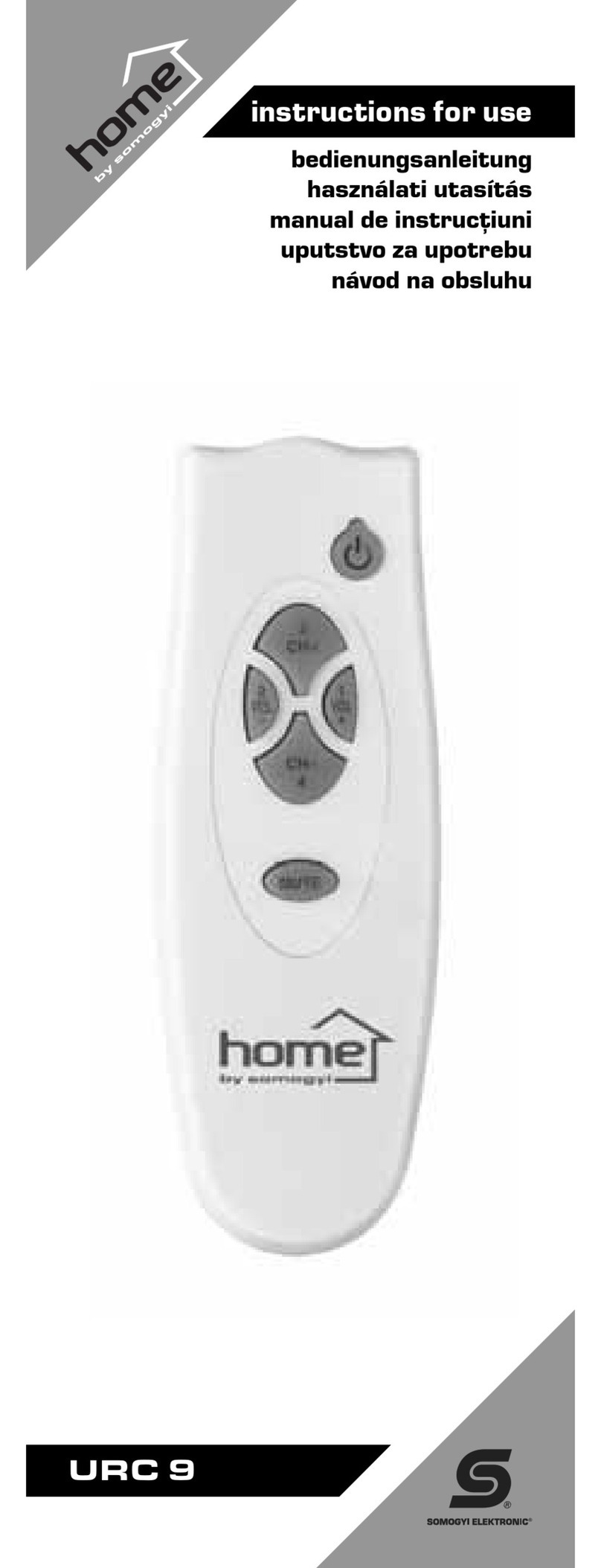 Home URC 9 User manual