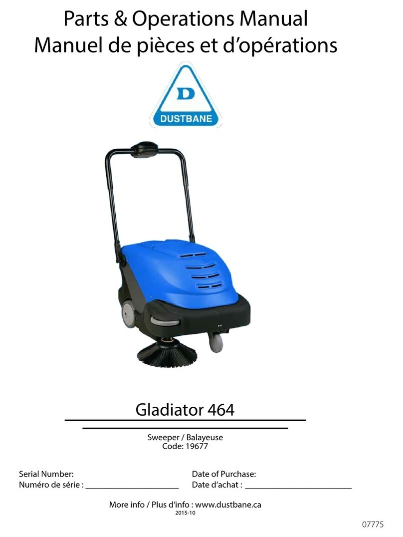 Dustbane Gladiator 464 Parts & operation manual