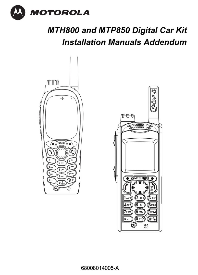 Motorola TETRA MTH800 User manual