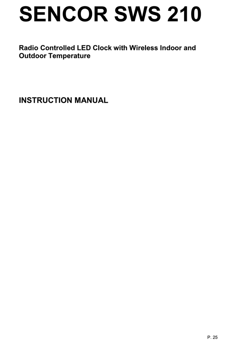 Sencor SWS 210 User manual Sencor SWS 210 User manual