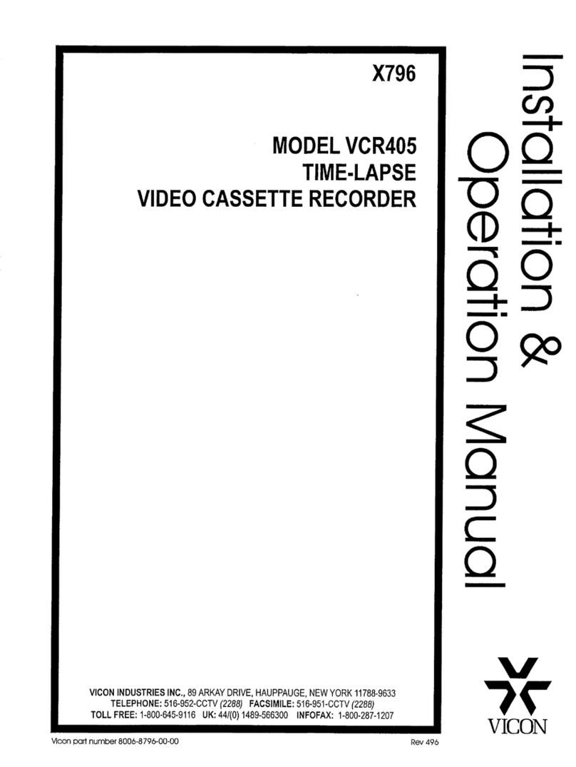 Vicon VCR405 User manual